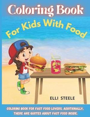 Coloring Book For Kids With Food