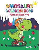 Dinosaur Coloring Book for Kids Ages 4-8: Easy and Fun Dinosaur Coloring Book for Kids Ages 2-4 and 6-12 | Perfect Dinosaur Gift Book for Toddlers 