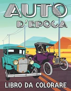 Auto d'epoca Libro da Colorare