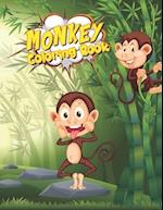Monkey Coloring Book: Stress-relief Monkey Coloring Book for Grown Ups - Collection of Coloring Pages for Monkey Lovers, Gifts for Monkey Lovers 