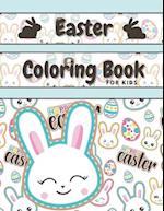 Easter Coloring Book For Kids : 30 Cute & Fun Images Large Print ( 8.5 x 11 Inch ) 