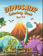 Dinosaur Coloring Book Ages 2-6