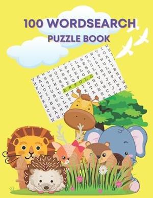 100 wordsearch puzzle book : word search game for kid age 4-8 large print 8.5*11 inches 110 pages Activities&Games