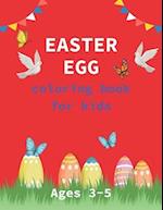 Easter Egg Coloring Book for Kids Ages 3-5