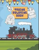Trains Coloring Book