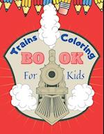 Trains Coloring Book for Kids