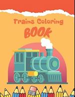 Trains Coloring Book