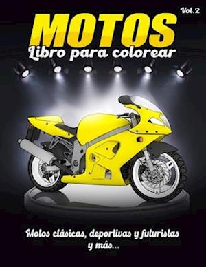 libros para colorear motos