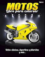 libros para colorear motos