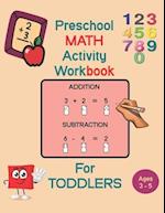 Preschool math activity workbook for toddlers ages 3-5: fun beginner preschool math learning activity workbook, Number Tracing and Matching Activities