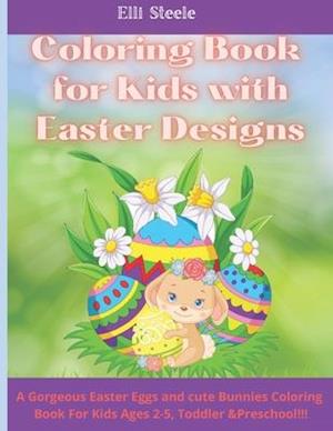 Coloring Book for Kids with Easter Designs