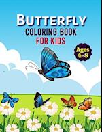 Butterfly Coloring Book For Kids Ages 4-8: Awesome Butterfly Coloring book for Boys And Girls 