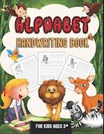 Alphabet Handwriting Book For Kids Aged 3+