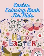 Easter Coloring Book: Coloring Book for Kids, 2-5, 4-7. Easter Eggs, Bunnies, with Scissor Skills Techniques. Easter Gift 