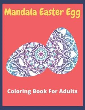 Mandala Easter egg coloring book for adults