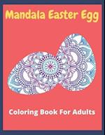 Mandala Easter egg coloring book for adults