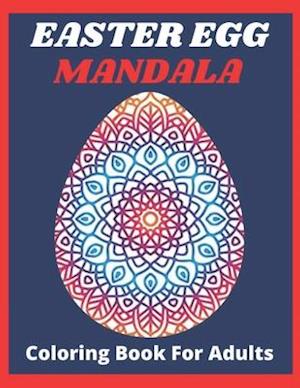 Easter egg mandala coloring book for adults