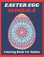 Easter egg mandala coloring book for adults