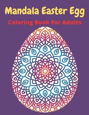 Mandala Easter egg coloring book for adults