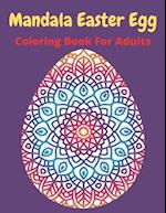 Mandala Easter egg coloring book for adults