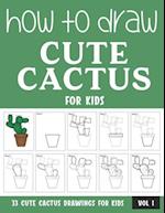 How to Draw Cute Cactus for Kids