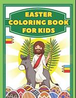 Easter Coloring Book For Kids: Bunny , Egg , Basket Stuffer , Bible Illustrations And More | Include Quick Facts | Ages 4-8 