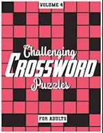 Challenging Crossword Puzzles For Adults: Medium-Level Puzzles To Challenge Your Brain, Volume 4 