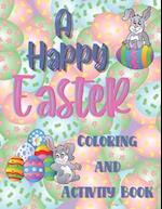 A happy Easter coloring and activity book