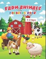 Farm Animals Coloring Book Ages 1-2