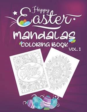 Happy Easter Mandalas Coloring Book Vol.1