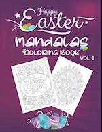 Happy Easter Mandalas Coloring Book Vol.1