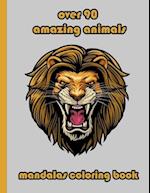 over 90 amazing animals mandalas coloring book