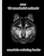 over 90 wonderful animals mandala coloring books