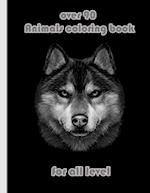 over 90 Animals coloring book for all level