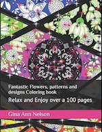 Fantastic Flowers, patterns and designs Coloring book