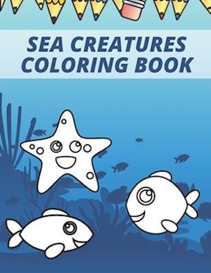 Sea Creatures Coloring Book