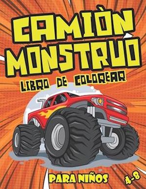 Camión Monstruo Libro de Colorear Para Niños