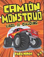 Camión Monstruo Libro de Colorear Para Niños