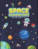 Space Colouring Book for Kids Aged 4-8