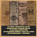 old vintage newspaper collage for decoupage paper & scrapbook crafting 20 aged double sided pattern for scrapbooking ephemera & crafts art 4 desig