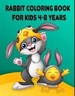 Rabbit Coloring Book for Kids 4-8 Years