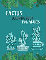 Cactus Coloring Book For Adults