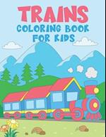 TRAINS Coloring Book for Kids