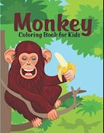 Monkey Coloring Book for Kids: Adorable Monkey Coloring Book Gift Ideas for Monkey Lovers Kids - Monkey Coloring Book for Special Needs Children, Monk