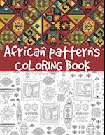 African patterns coloring book : traditional African bohemian patterns, ethnic African pattern, geometric elements, African tribal textile, Zulu and m
