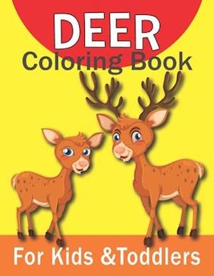 Deer Coloring Book For Kids &Toddlers