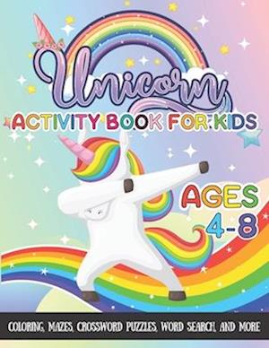 Unicorn Activity Book For Kids Ages 4-8