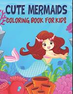 Cute mermaid Coloring Book For Kids