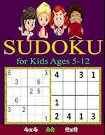 SUDOKU for Kids Ages 5-12: Sudoku Puzzles for Childen 5 to 12| 4x4 Sudoku for Kids | Easy Sudoku Puzzles For Kids | | 9x9 Sudoku for Kids | beginner