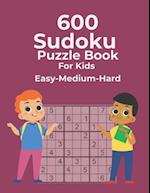 600 Sudoku Puzzle Book For Kids Easy-Medium-Hard